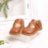 imageGINFIVE Toddler Little Girls Mary Janes Flats Girls Dress Shoes Kids ShoesGf285  Brown
