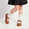 imageGINFIVE Toddler Little Girls Mary Janes Flats Girls Dress Shoes Kids ShoesGf285  Brown
