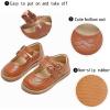 imageGINFIVE Toddler Little Girls Mary Janes Flats Girls Dress Shoes Kids ShoesGf285  Brown