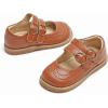 imageGINFIVE Toddler Little Girls Mary Janes Flats Girls Dress Shoes Kids ShoesGf285  Brown