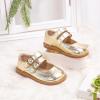 imageGINFIVE Toddler Little Girls Mary Janes Flats Girls Dress Shoes Kids ShoesGf285  Gold