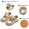 imageGINFIVE Toddler Little Girls Mary Janes Flats Girls Dress Shoes Kids ShoesGf285  Gold
