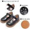 imageGINFIVE Toddler Little Girls Mary Janes Flats Girls Dress Shoes Kids ShoesGf391black