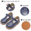 imageGINFIVE Toddler Little Girls Mary Janes Flats Girls Dress Shoes Kids ShoesGf391blue