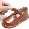 imageGINFIVE Toddler Little Girls Mary Janes Flats Girls Dress Shoes Kids ShoesGf391brown