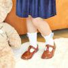 imageGINFIVE Toddler Little Girls Mary Janes Flats Girls Dress Shoes Kids ShoesGf391brown