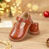 imageGINFIVE Toddler Little Girls Mary Janes Flats Girls Dress Shoes Kids ShoesGf391brown