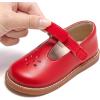 imageGINFIVE Toddler Little Girls Mary Janes Flats Girls Dress Shoes Kids ShoesGf391red