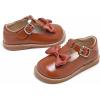 imageGINFIVE Toddler Little Girls Mary Janes Flats Girls Dress Shoes Kids ShoesGf393brown