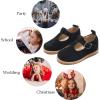 imageGINFIVE Toddler Little Girls Mary Janes Flats Girls Dress Shoes Kids ShoesGf655 Black