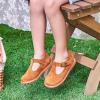 imageGINFIVE Toddler Little Girls Mary Janes Flats Girls Dress Shoes Kids ShoesGf655 Brown