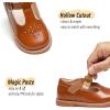 imageGINFIVE Toddler Little Girls Mary Janes Flats Girls Dress Shoes Kids ShoesGg01brown