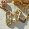 imageGINFIVE Toddler Little Girls Mary Janes Flats Girls Dress Shoes Kids ShoesGg01gold