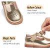imageGINFIVE Toddler Little Girls Mary Janes Flats Girls Dress Shoes Kids ShoesGg01gold
