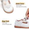 imageGINFIVE Toddler Little Girls Mary Janes Flats Girls Dress Shoes Kids ShoesGg01white