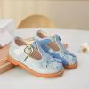 imageGINFIVE Toddler Little Girls Mary Janes Flats Girls Dress Shoes Kids ShoesGg04blue