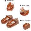 imageGINFIVE Toddler Little Girls Mary Janes Flats Girls Dress Shoes Kids ShoesGg04brown
