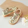 imageGINFIVE Toddler Little Girls Mary Janes Flats Girls Dress Shoes Kids ShoesGg04gold