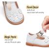 imageGINFIVE Toddler Little Girls Mary Janes Flats Girls Dress Shoes Kids ShoesGg04white