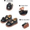 imageGINFIVE Toddler Little Girls Mary Janes Flats Girls Dress Shoes Kids ShoesGg06black