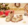imageGINFIVE Toddler Little Girls Mary Janes Flats Girls Dress Shoes Kids ShoesGg06gold