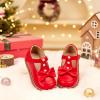 imageGINFIVE Toddler Little Girls Mary Janes Flats Girls Dress Shoes Kids ShoesGg06red