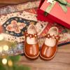 imageGINFIVE Toddler Little Girls Mary Janes Flats Girls Dress Shoes Kids ShoesGg10brown