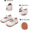 imageGINFIVE Toddler Little Girls Mary Janes Flats Girls Dress Shoes Kids ShoesGg10white