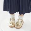 imageGINFIVE Toddler Little Girls Mary Janes Flats Girls Dress Shoes Kids ShoesGn50gold