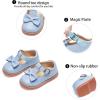 imageGINFIVE Toddler Little Girls Mary Janes Flats Girls Dress Shoes Kids ShoesGn50light Blue