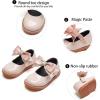 imageGINFIVE Toddler Little Girls Mary Janes Flats Girls Dress Shoes Kids ShoesGn54nude