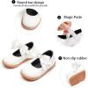 imageGINFIVE Toddler Little Girls Mary Janes Flats Girls Dress Shoes Kids ShoesGn54white