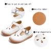 imageGINFIVE Toddler Little Girls Mary Janes Flats Girls Dress Shoes Kids ShoesGx82  White