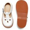 imageGINFIVE Toddler Little Girls Mary Janes Flats Girls Dress Shoes Kids ShoesGx82  White