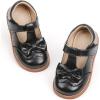 imageGINFIVE Toddler Girls Dress Shoes Little Kids Flats School Mary Janes ShoesGf395  Black