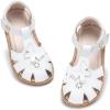 imageGINFIVE Toddler Girls Sandals Girls Toddler Sandals Little Girls Kids ShoesGg26white