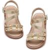 imageGINFIVE Toddler Girls Sandals Girls Toddler Sandals Little Girls Kids ShoesGn06gold