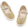 imageGINFIVE Toddler Girls Sneakers Little Girls Slip On Shoes Glitter Sneakers ToddlerGm01gold