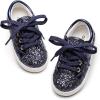 imageGINFIVE Toddler Girls Sneakers Little Girls Slip On Shoes Glitter Sneakers ToddlerGm03blue