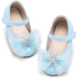 imageGINFIVE Toddler Girls Dress Shoes Little Girls Mary Janes Ballerina Flats Shoes ToddlerGf384  Blue