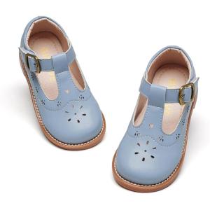 imageGINFIVE Toddler Girls Dress Shoes Little Kids Flats School Mary Janes ShoesGg02blue
