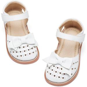 imageGINFIVE Toddler Girls Sandals Girls Toddler Sandals Little Girls Kids ShoesGg25white
