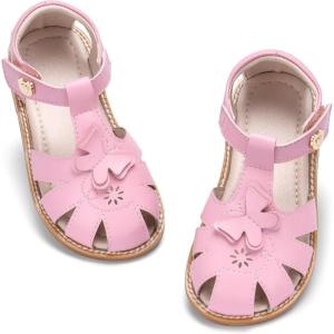 imageGINFIVE Toddler Girls Sandals Girls Toddler Sandals Little Girls Kids ShoesGg26pink