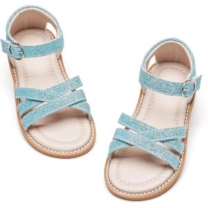imageGINFIVE Toddler Girls Sandals Girls Toddler Sandals Little Girls Kids ShoesGg33blue
