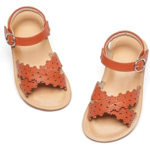 imageGINFIVE Toddler Girls Sandals Girls Toddler Sandals Little Girls Kids ShoesGg35brown