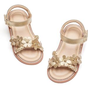 imageGINFIVE Toddler Girls Sandals Girls Toddler Sandals Little Girls Kids ShoesGg36gold