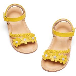 imageGINFIVE Toddler Girls Sandals Girls Toddler Sandals Little Girls Kids ShoesGg39yellow