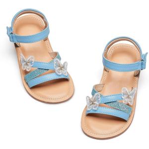 imageGINFIVE Toddler Girls Sandals Girls Toddler Sandals Little Girls Kids ShoesGg50blue