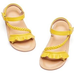 imageGINFIVE Toddler Girls Sandals Girls Toddler Sandals Little Girls Kids ShoesGg51yellow