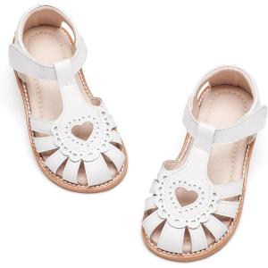 imageGINFIVE Toddler Girls Sandals Girls Toddler Sandals Little Girls Kids ShoesGg52white